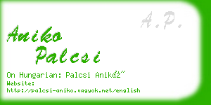 aniko palcsi business card